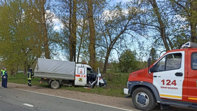 На трассе «Нарва» водитель «ГАЗели» погиб, врезавшись в дерево