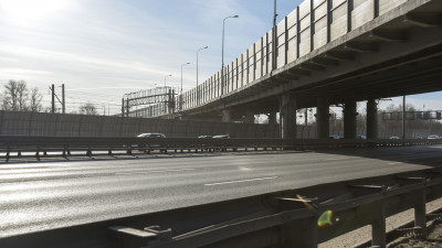 На развязке КАД с Московским шоссе перекроют съезд в ночь на 31 октября