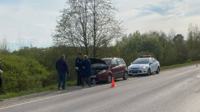 Под Петербургом водитель погиб, выйдя с обочины на дорогу