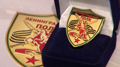 В Мариинском дворце прошла церемония вручения памятных знаков «Гвардейский Ленинградский полк»