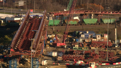 На развязке КАД с Московским шоссе с 12 мая полностью перекроют движение