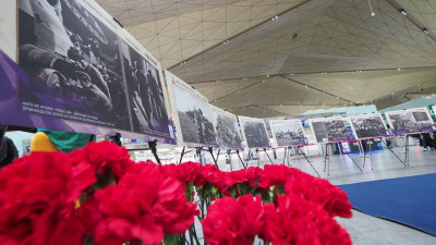 В аэропорту Пулково открылась выставка архивных фотографий времен Великой Отечественной войны