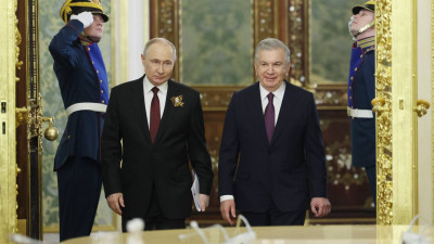 Владимир Путин провел двустороннюю встречу с главой Узбекистана Шавкатом Мирзиёевым