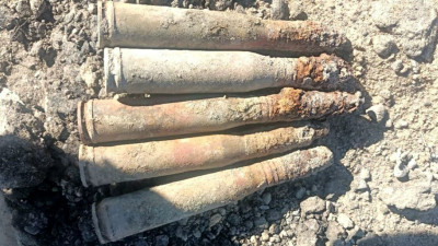 На территории строительства ШМСД обнаружили боеприпасы времён войны