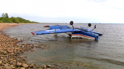 Крушение без пострадавших: что известно о падении самолёта «Дельфин» в Кронштадте