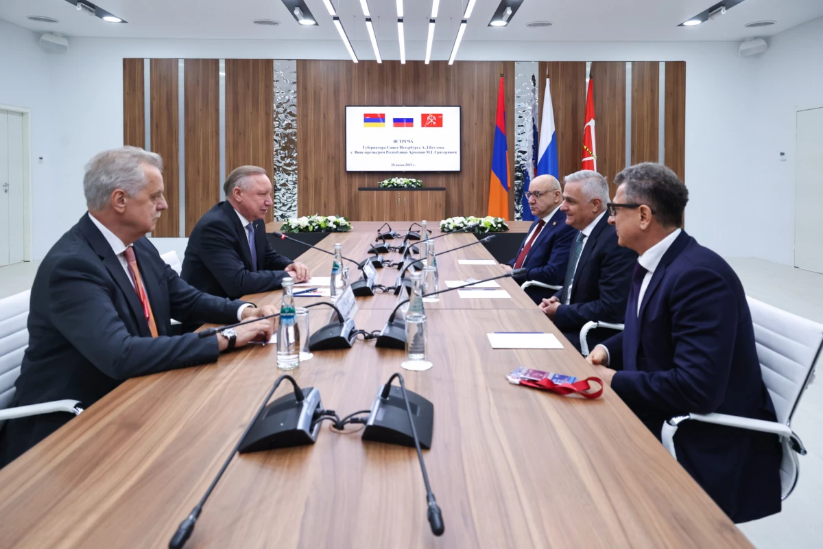 Александр Беглов: Петербург и Республика Армения развивают отношения в сферах торговли, цифровизации, транспорта, культуры и молодёжной политики - tvspb.ru