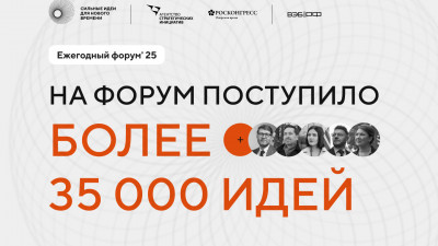 Более 35 тысяч предложений по развитию страны поступило на форум «Сильные идеи для нового времени»
