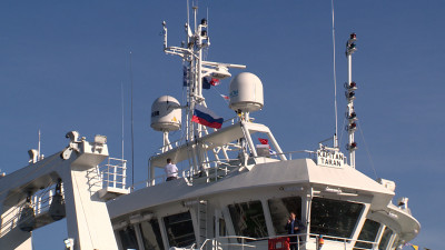 На траулере «Капитан Таран» прошла церемония поднятия флага