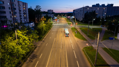 Александр Беглов: Наружное освещение проспекта Науки стало полностью светодиодным