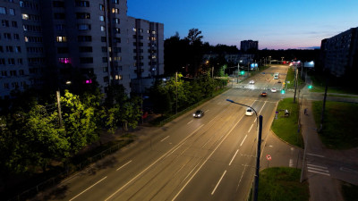 Александр Беглов: Наружное освещение проспекта Науки стало полностью светодиодным