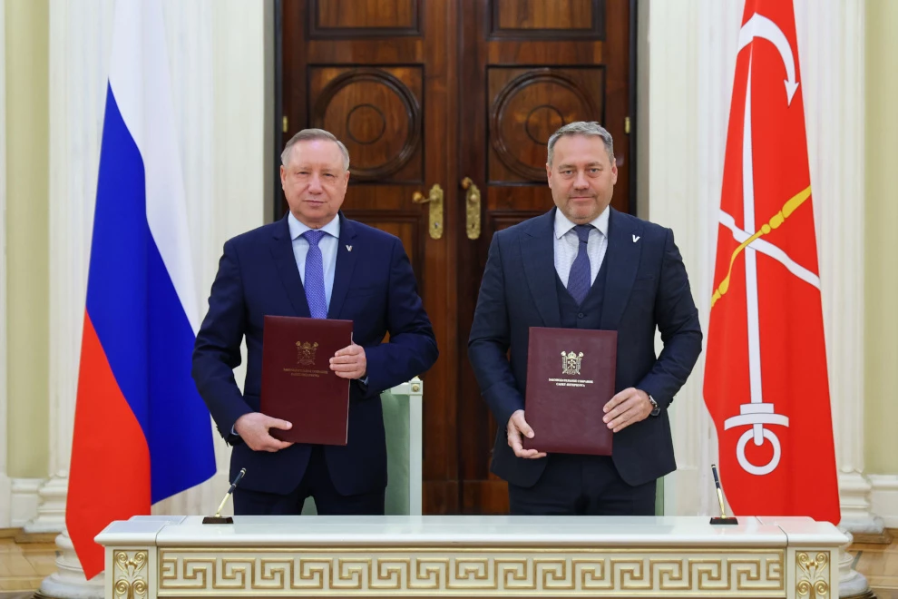 Александр Беглов и Александр Бельский подписали совместный план законопроектной работы Законодательного собрания и губернатора Санкт-Петербурга на 2025-2026 годы - tvspb.ru