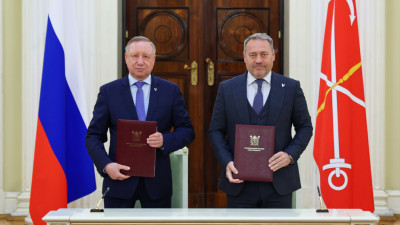 Александр Беглов и Александр Бельский подписали совместный план законопроектной работы Законодательного собрания и губернатора Санкт-Петербурга на 2025-2026 годы