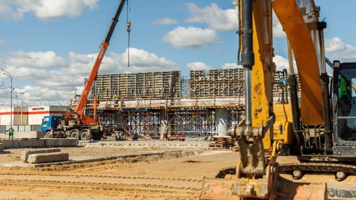 На строящейся развязке М-11 с подключением к Пулково закончили основные земляные работы - tvspb.ru