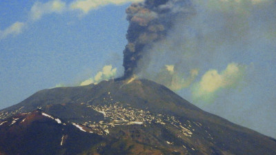 На Сицилии произошло извержение вулкана Этна
