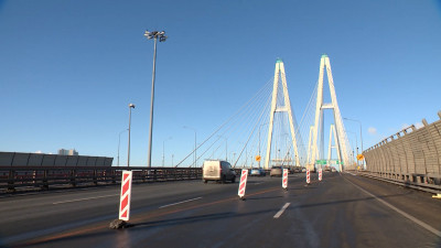 На участке КАД между вантовым мостом и Колтушским шоссе частично ограничат движение до 5 июля