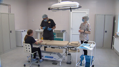 Обновленный пункт травматологии возобновил прием пациентов в Детской городской больнице в Колпино