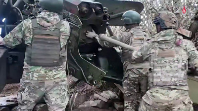 Расчёт гаубицы «Гиацинт-Б» нанес удар по вражеским позициям на Ореховском направлении