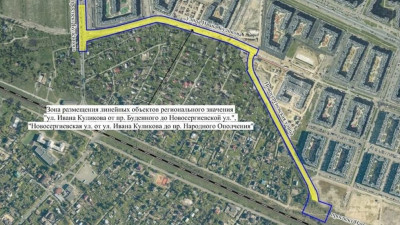 В Петербурге утвердили проект планировки новых улиц — Ивана Куликова и Новосергиевской