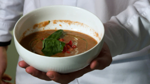 Полезный завтрак. Холодный суп гаспачо