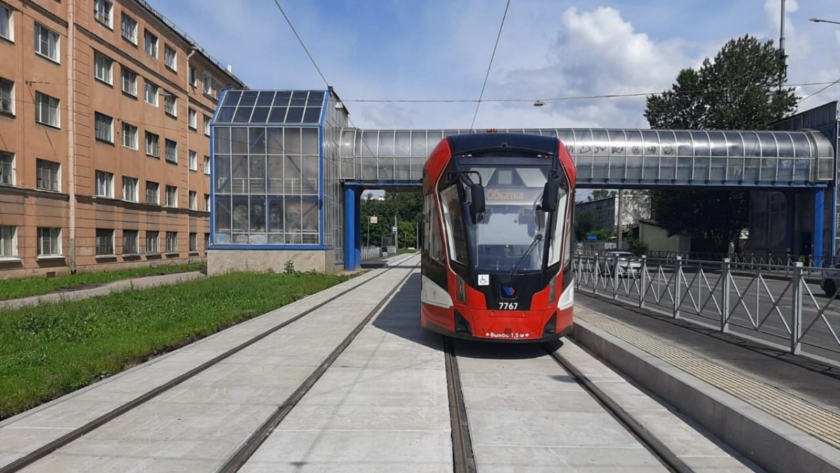 По Рабфаковской и Бабушкина снова пошли трамваи - tvspb.ru