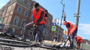 Начало ремонта Благовещенского моста