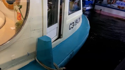 Теплоход задел маломерное судно у Елагина моста