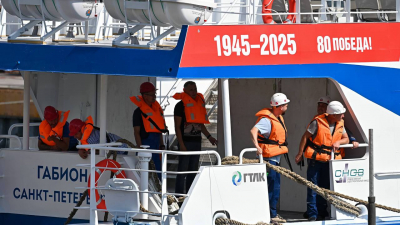 На Средне-Невском судостроительном заводе спустили на воду катамаран «Габион»