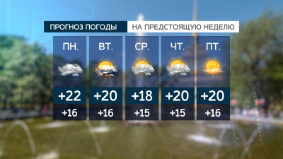 В Петербурге 7 июля прогнозируют самую высокую температуру недели: +22 градуса