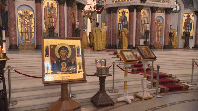 Праздничная воскресная литургия в День ВМФ прошла в Главном морском соборе Кронштадта