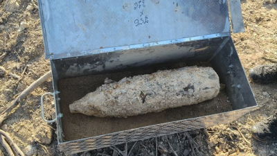 На стройплощадке в Стрельне нашли снаряд времен Великой Отечественной войны