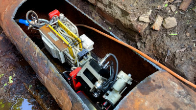 Робот-диагност впервые обследовал теплосети Северомуринской котельной