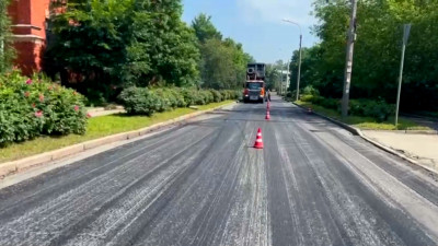 В Пушкине дорожники закончили ремонт Саперной улицы
