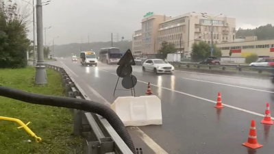 На Москву снова обрушился мощный ливень