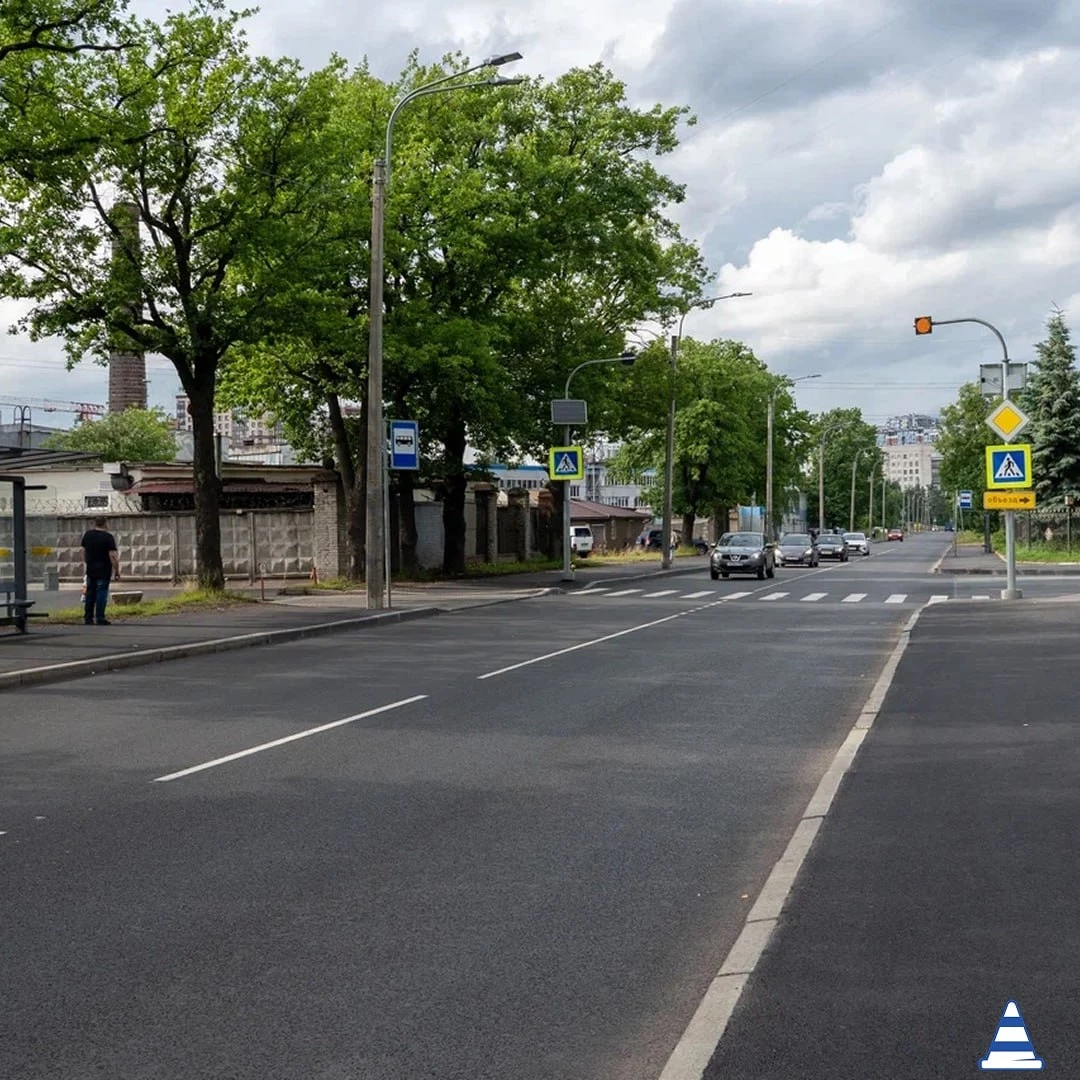 Завершен ремонт Лабораторной улицы в Калининском районе - tvspb.ru