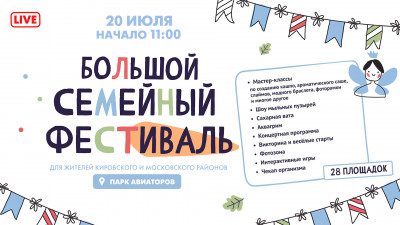 Большой семейный фестиваль в парке Авиаторов