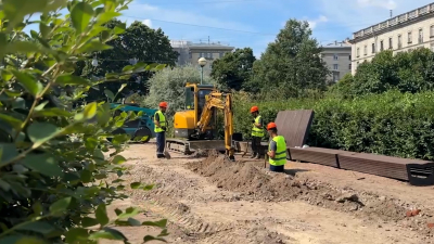 Сквер Тараса Шевченко возле «Петроградской» станет в 1,5 раза светлее