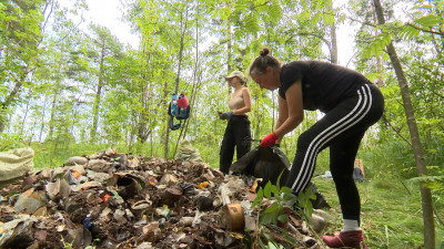 Экопатруль из Петербурга: как волонтеры очищают прибрежную территорию Вуоксы