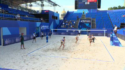 Песочная арена — в сердце Петербурга: как проходит финал Кубка России по пляжному волейболу