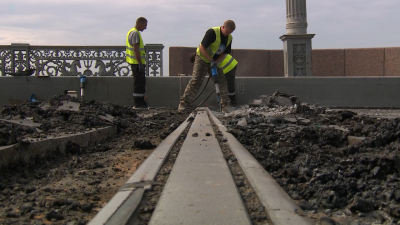 Как стартовал масштабный ремонт Благовещенского моста в Петербурге