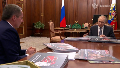 Владимир Путин провел рабочую встречу с главой Белгородской области Вячеславом Гладковым