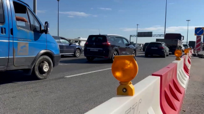 На юге КАД — между Московским и Таллинским шоссе — ограничили движение транспорта до 31 июля