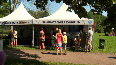 Занимательная химия, археологические раскопки, кормушки для птиц и когтеточки для приютов: чем заняты дети на Большом семейном фестивале