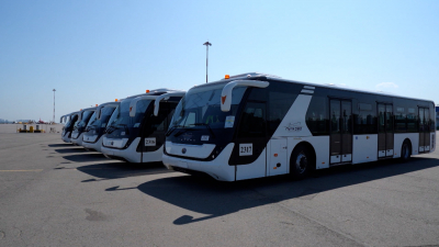 Безопасность и удобство: Пулково обновил парк перронных автобусов