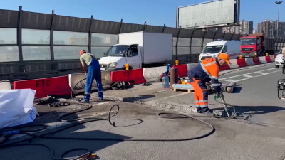 На развязке КАД с Таллинским шоссе до 14 июля будет перекрыт съезд в Красное Село