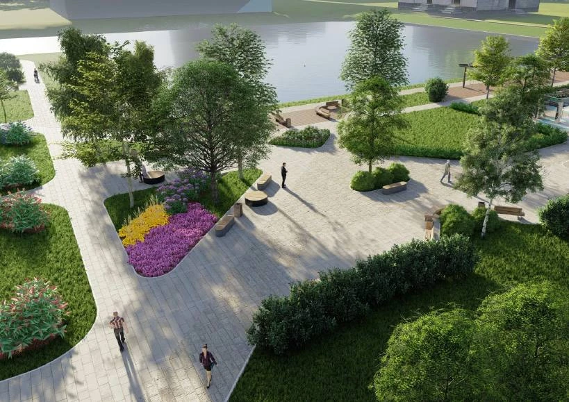 В сквере на проспекте Героев появятся спортплощадка, качели и клумбы - tvspb.ru