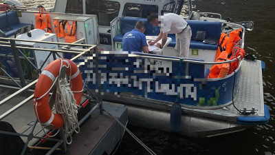 Катамаран и катер столкнулись на канале Грибоедова