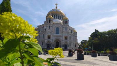 Сад-трансформер в Кронштадте подготовили к торжественной встрече Дня Военно-Морского Флота