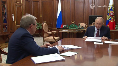 Владимир Путин встретился с президентом РАН Геннадием Красниковым