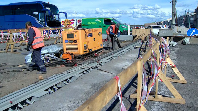 Ремонтные работы на Благовещенском мосту выполнены на 40%