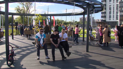 Александр Беглов: В Московском районе на месте бывшей свалки открыт благоустроенный сквер